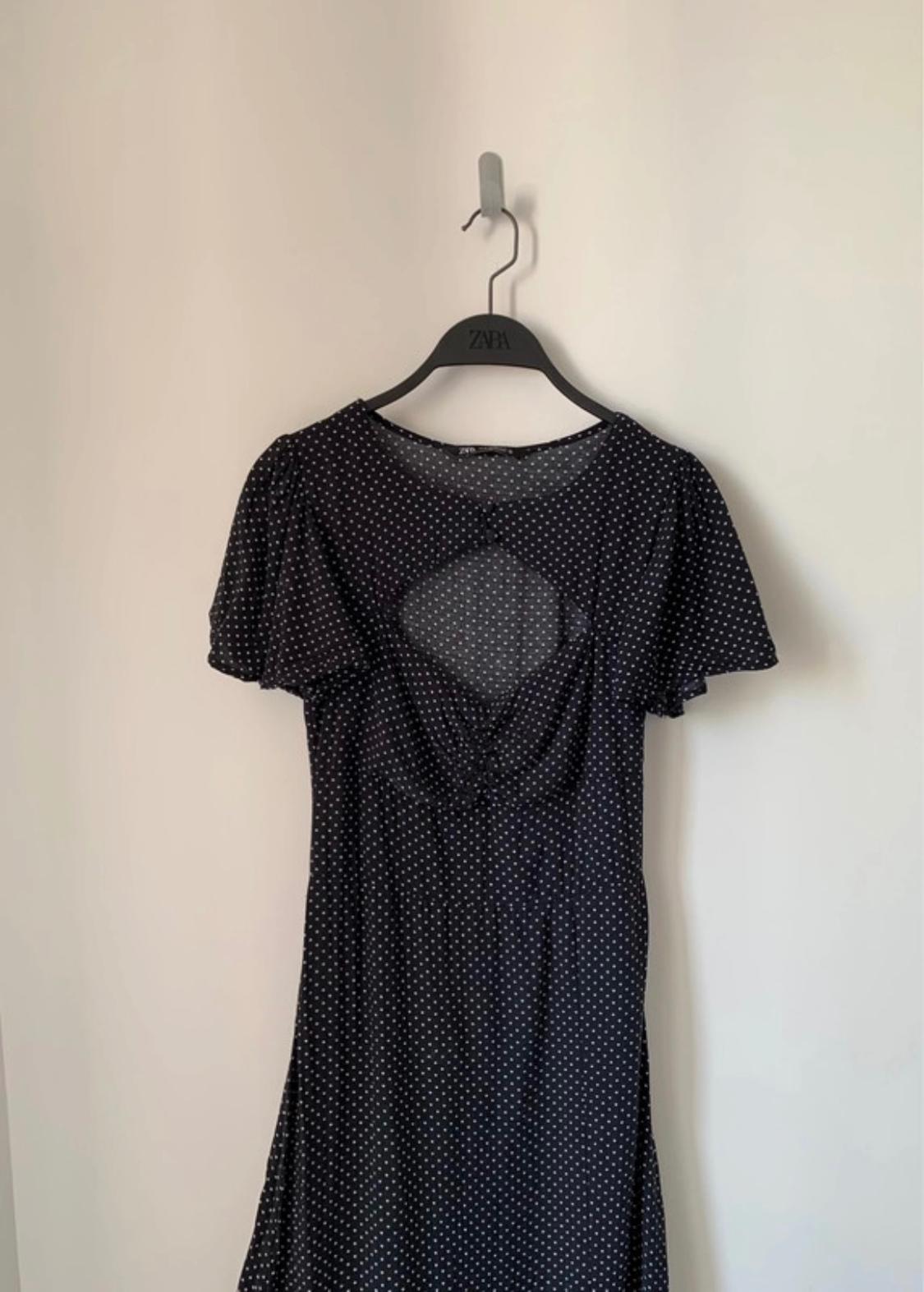 POLKA DOT CUT-OUT DRESS