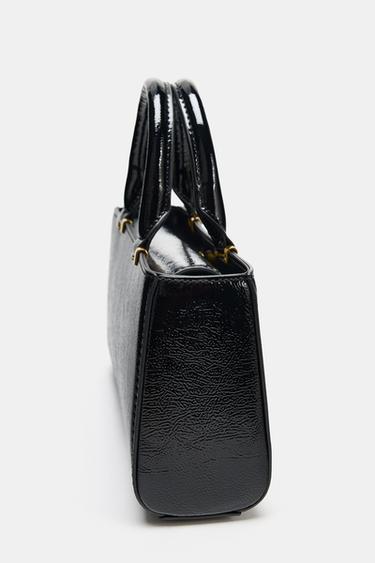 TEXTURED MINI HANDBAG - Black by Zara - Image 5