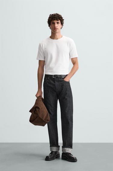 BASIC SLIM FIT T-SHIRT - White by Zara
