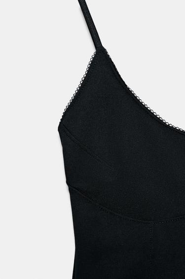 STRAPPY MIDI DRESS - Black by Zara - Image 6