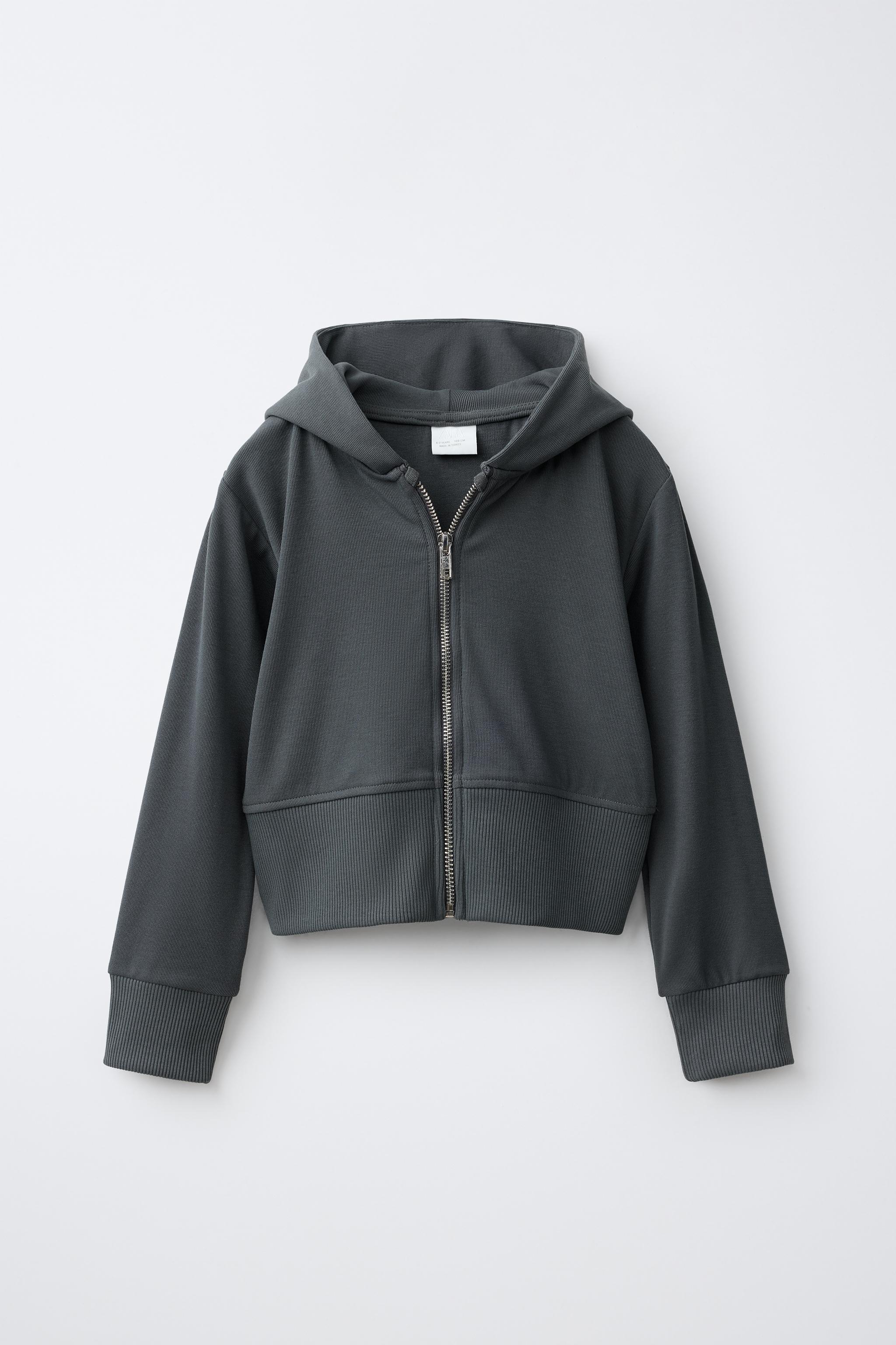 SOLID HOODIE AND FLARE PANTS SET — Anthracite grey