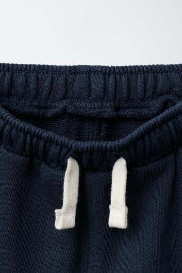 PANTALON BARREL ÉTIQUETTE - Bleu marine de Zara - Image 2