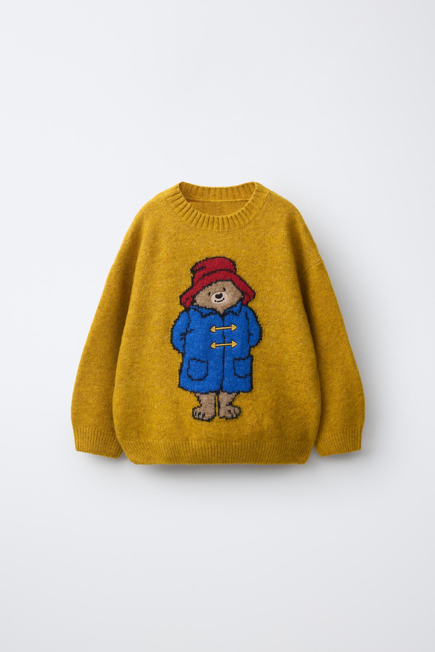 Детский свитер Zara Paddington™ Knit, цвет: Горчичный — фото 2