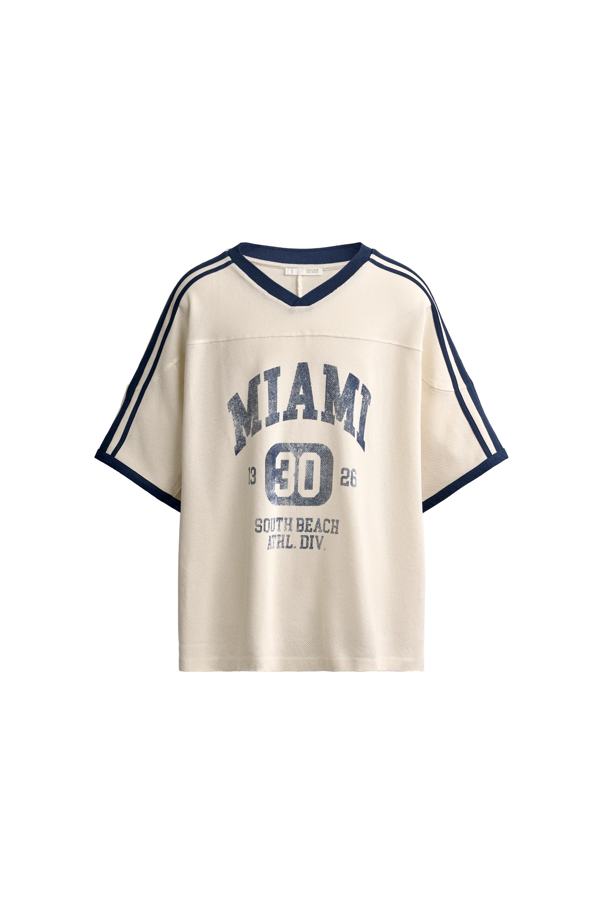 CAMISETA RELAXED FIT ESTAMPADO FÚTBOL RETRO