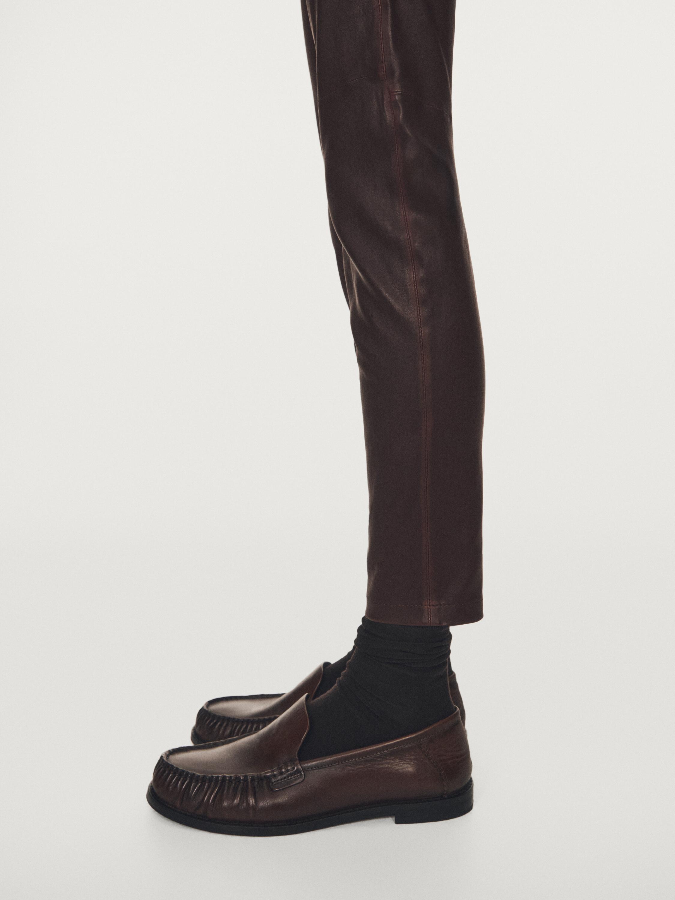 Leggings en cuir nappa