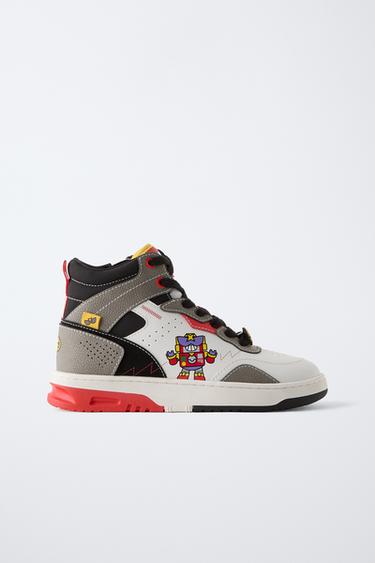 BRAWL STARS © SUPERCELL OY HIGH-TOP SNEAKERS - White by Zara