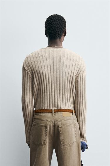 PULL LÉGER CANNELÉ - Beige de Zara - Image 2