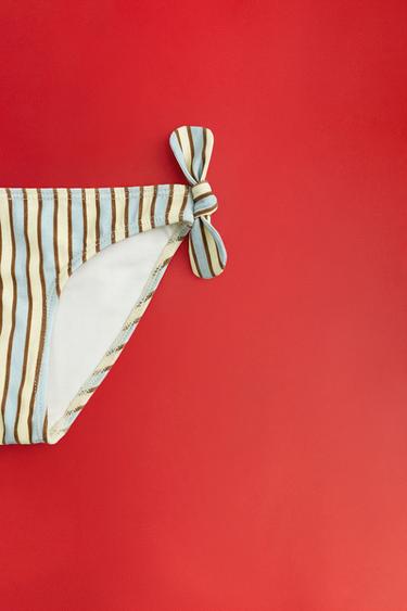 ZARA TIMELESS - STRIPED BIKINI BOTTOMS - Multicoloured by Zara - Image 1