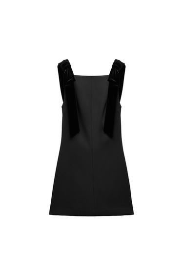 VELVET BOW DRESS