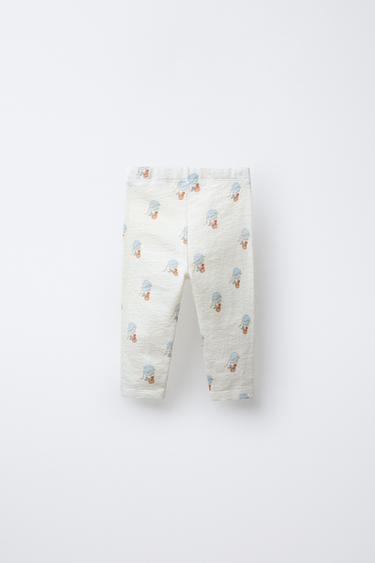 PRINTED LEGGINGS - Ecru by Zara - Image 1