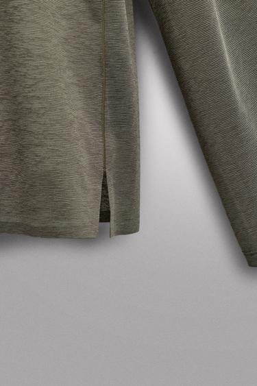 LIGHTWEIGHT TEXTURED RUNNING T-SHIRT - Green marl by Zara - Image 9
