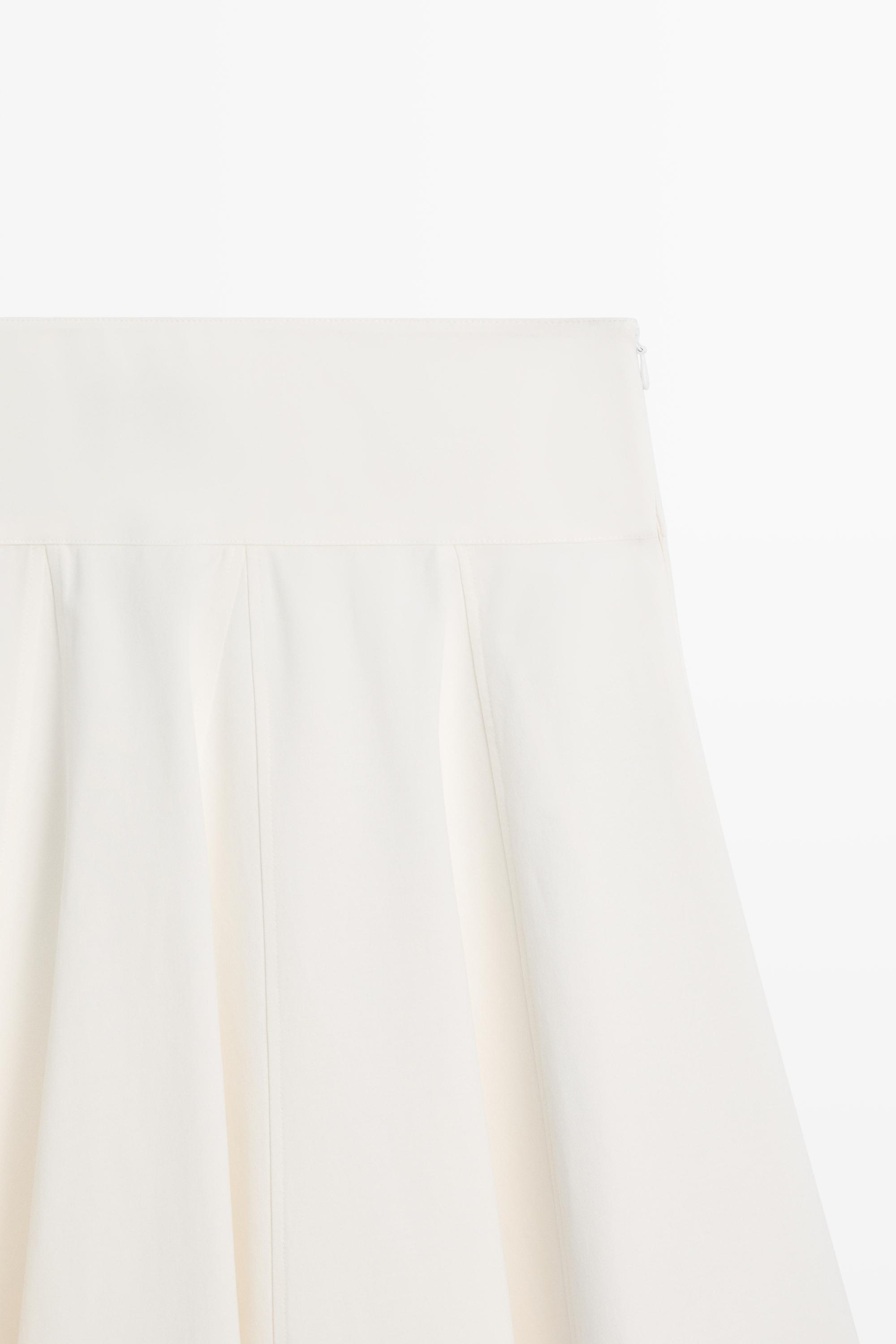 Flared midi skirt with sash detail