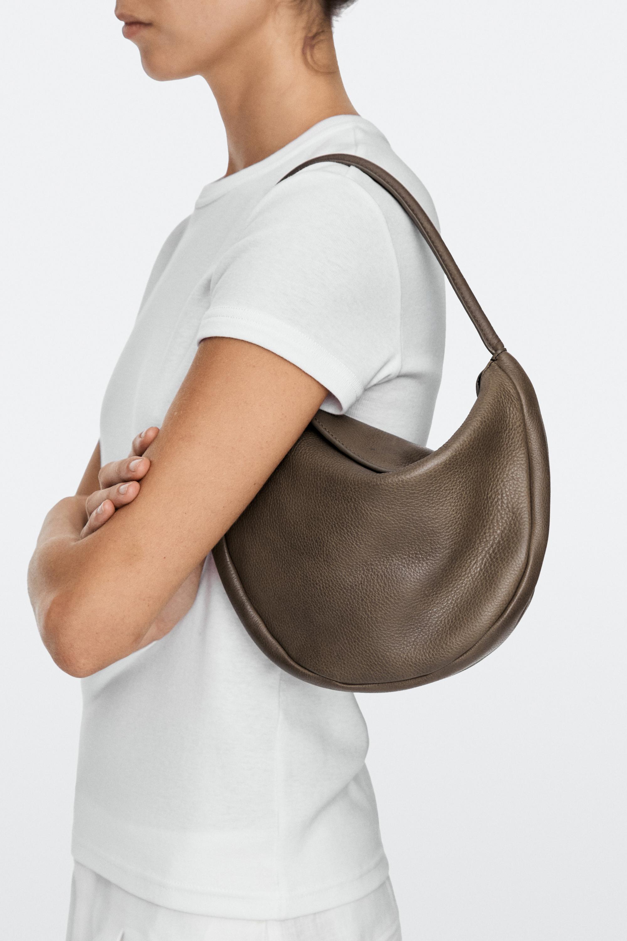 Mini sac slouch en cuir nappa
