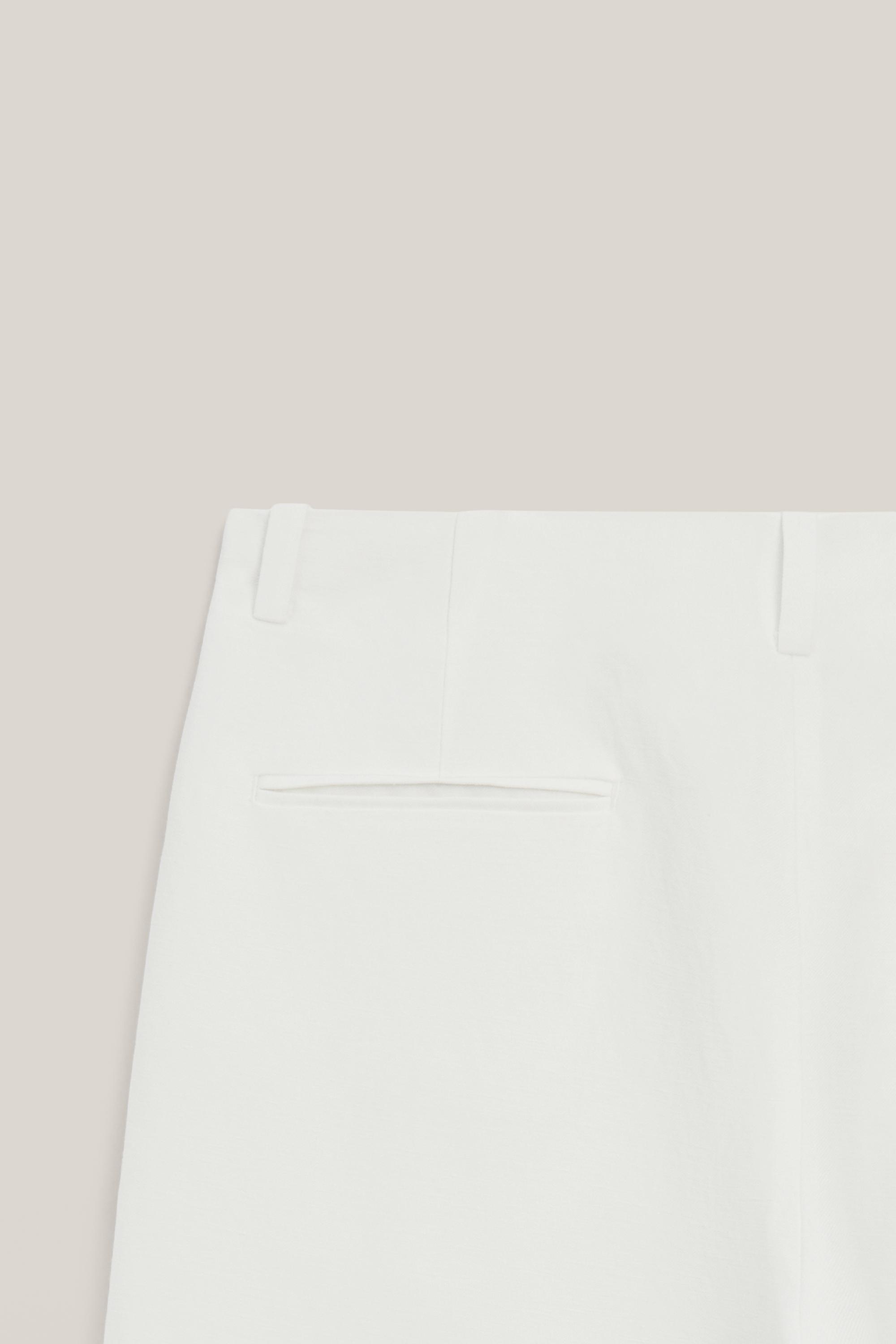 Flowing linen blend trousers with darts - LIMITED EDITION