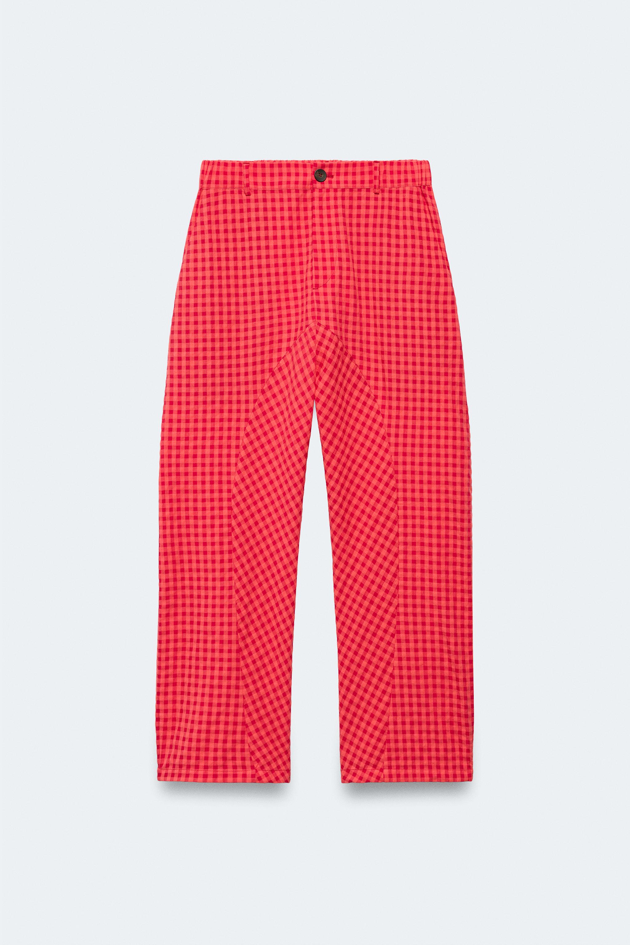 LIMITED EDITION PÖTİKARELİ CARROT FIT PANTOLON - Kırmızı / Mercan