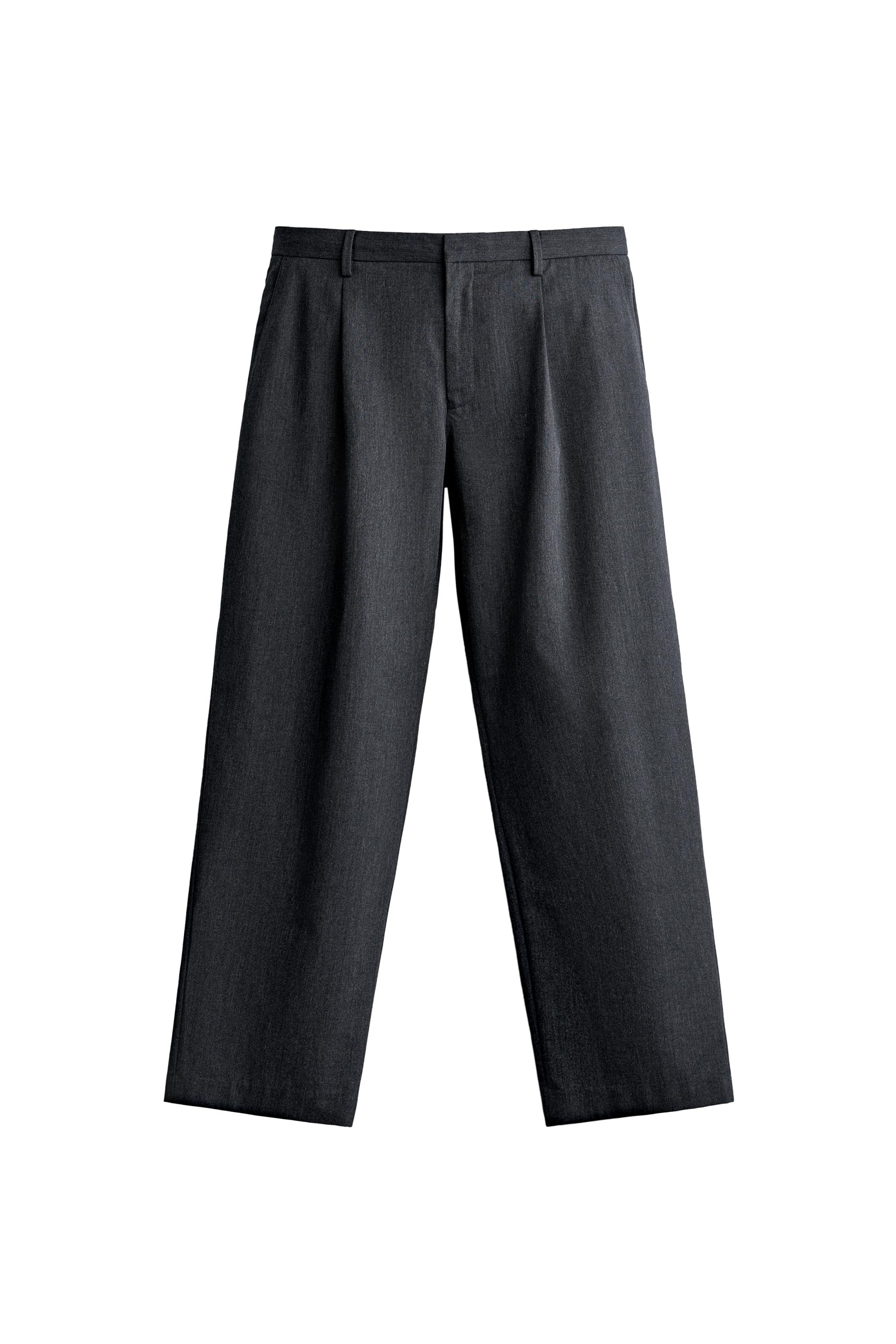 PANTALON DE COSTUME REGULAR FIT À PLIS