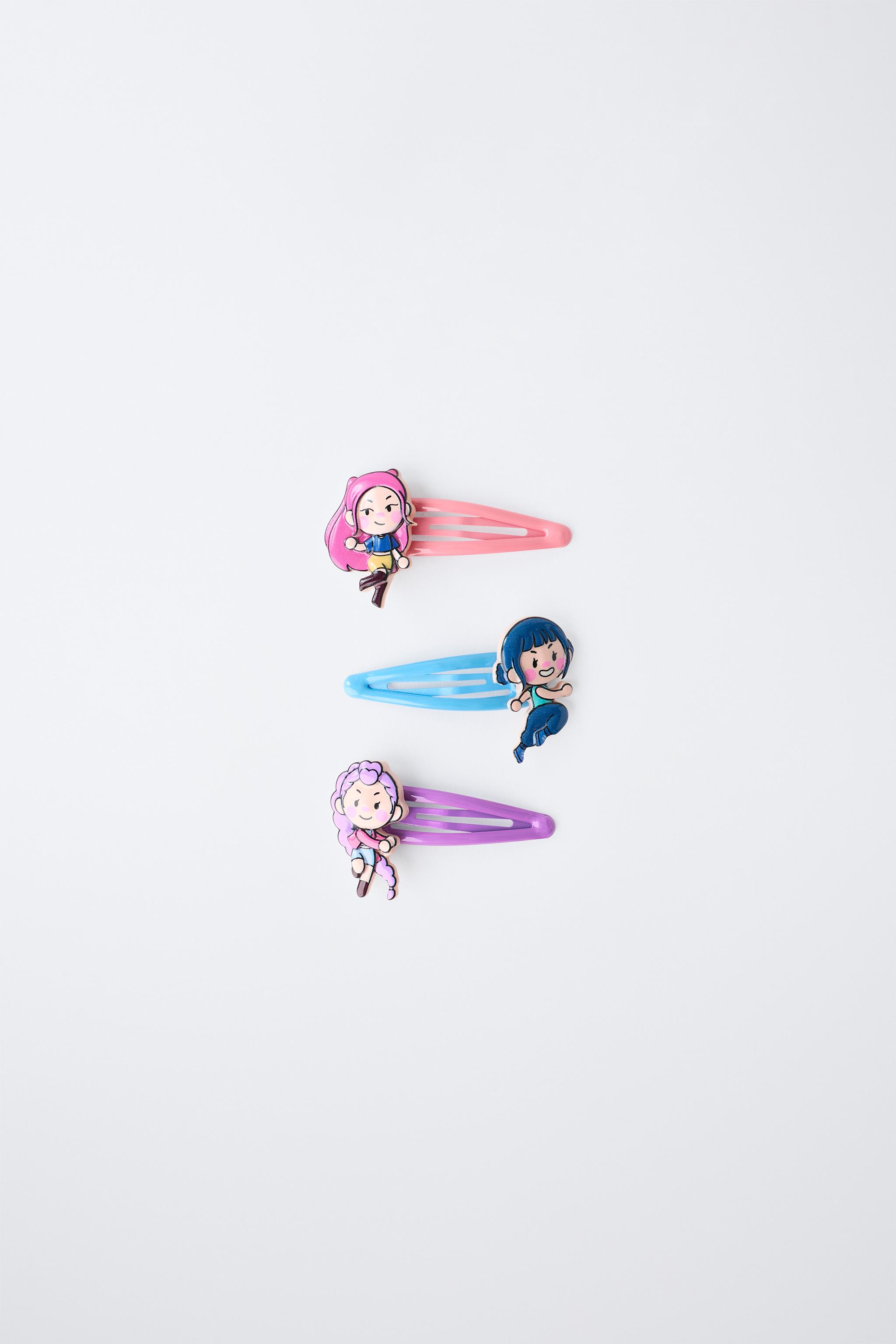Детские аксессуары Zara KPOP DEMON HUNTERS™ NETFLIX © THREE-PACK HAIR CLIPS — фото 2