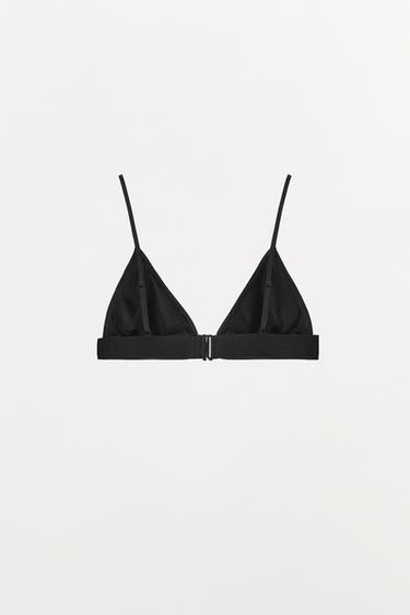 BRALETTE VISCOSE PIÈCE MÉTALLIQUE - Noir de Zara - Image 5