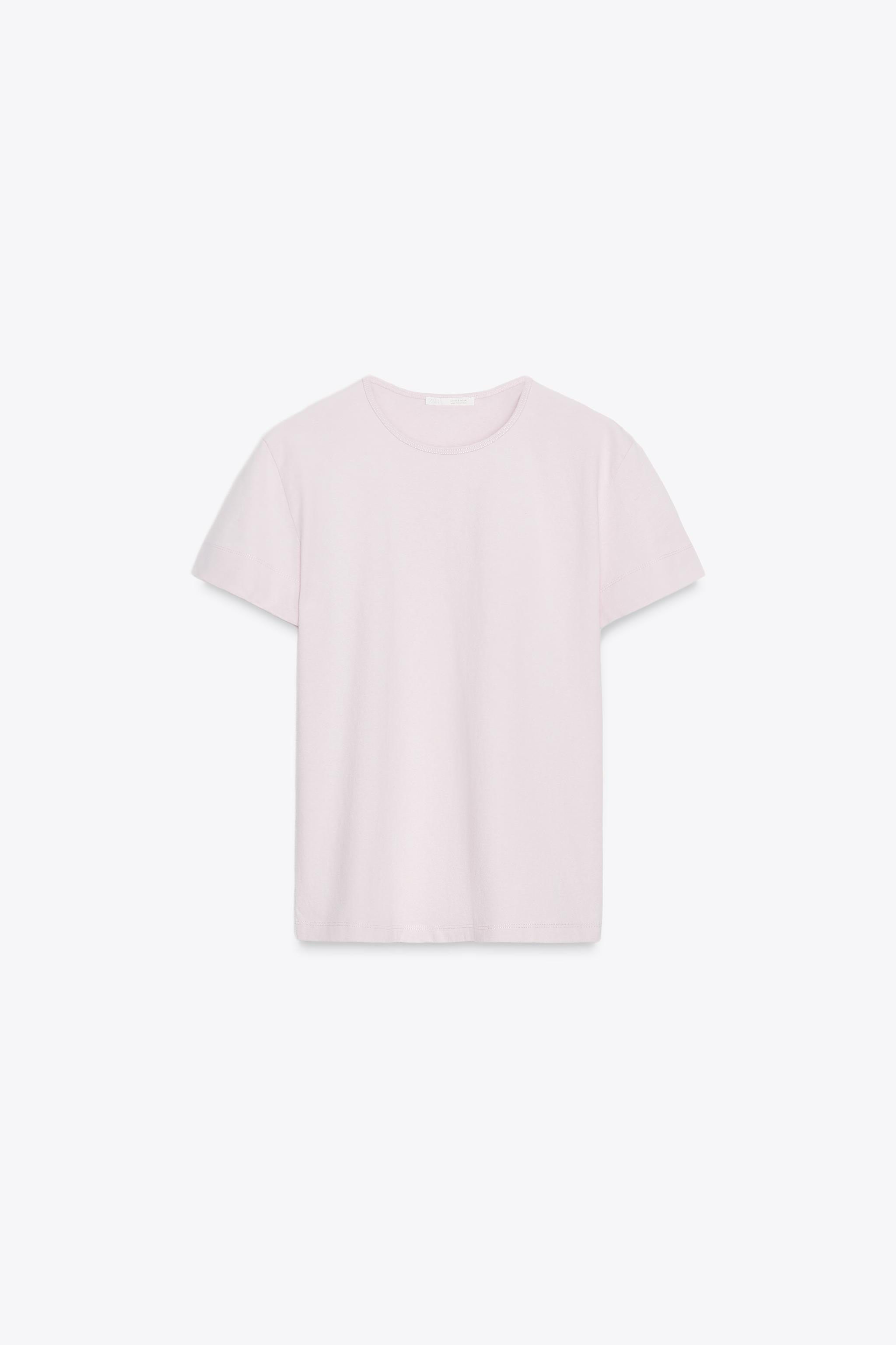 【ZARA】コットンギャザーＴシャツ 0264/008/401 GATHERED COTTON T-SHIRT - White | ZARA United States