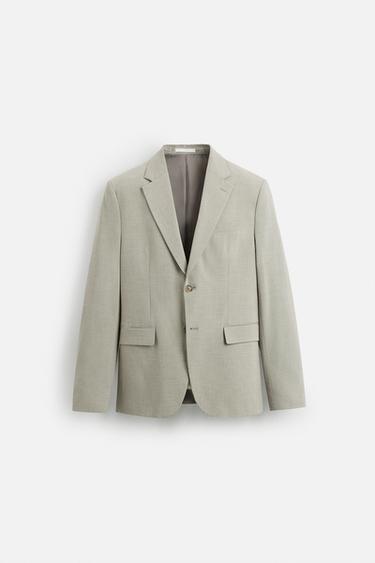 CHECK SUIT BLAZER - Greyish by Zara
