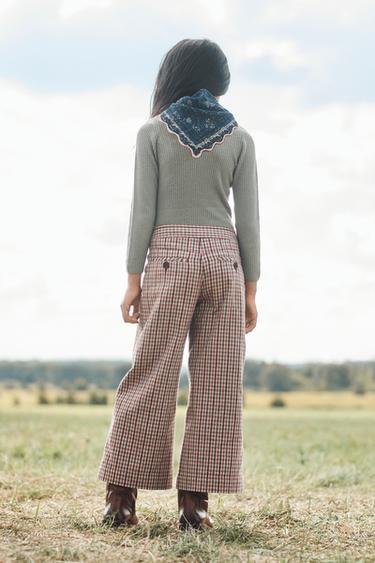 LIMITED EDITION CHECK TROUSERS - Pastel pink by Zara - Image 2