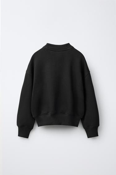 SOLID JOGGING SWEATSHIRT — Black 2