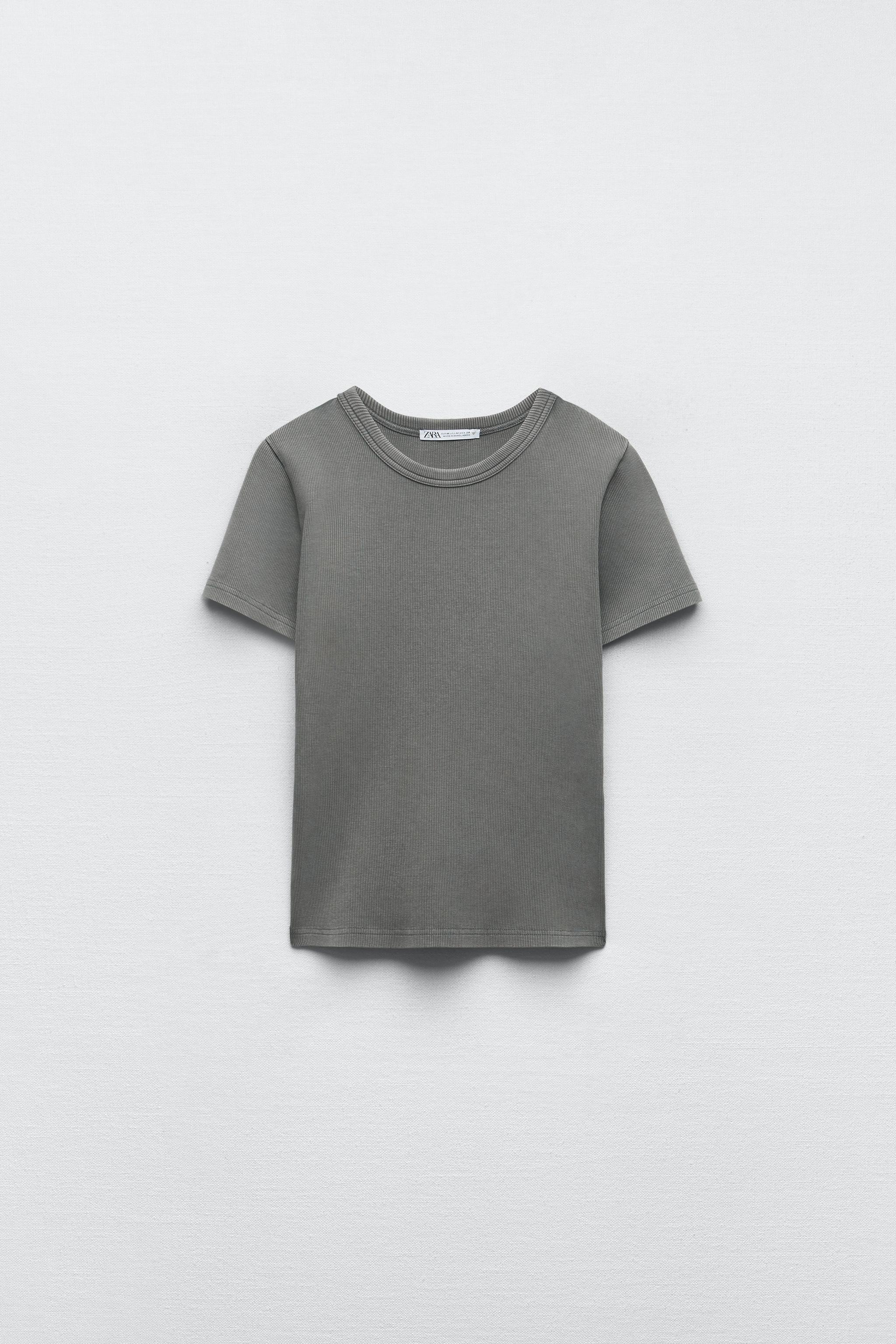 T shirt basic discount zara