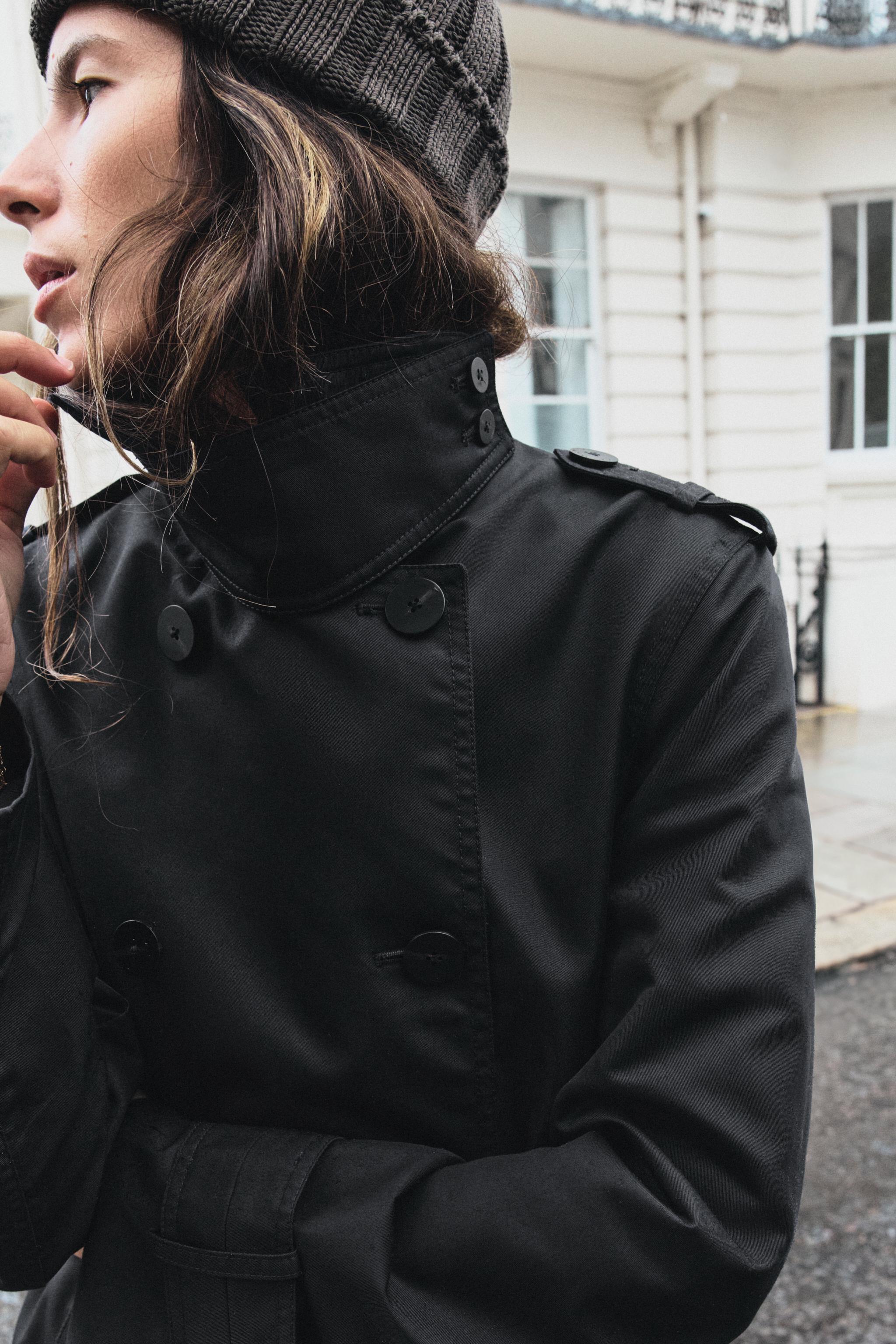 WATER-REPELLENT BELTED TRENCH COAT ZW COLLECTION