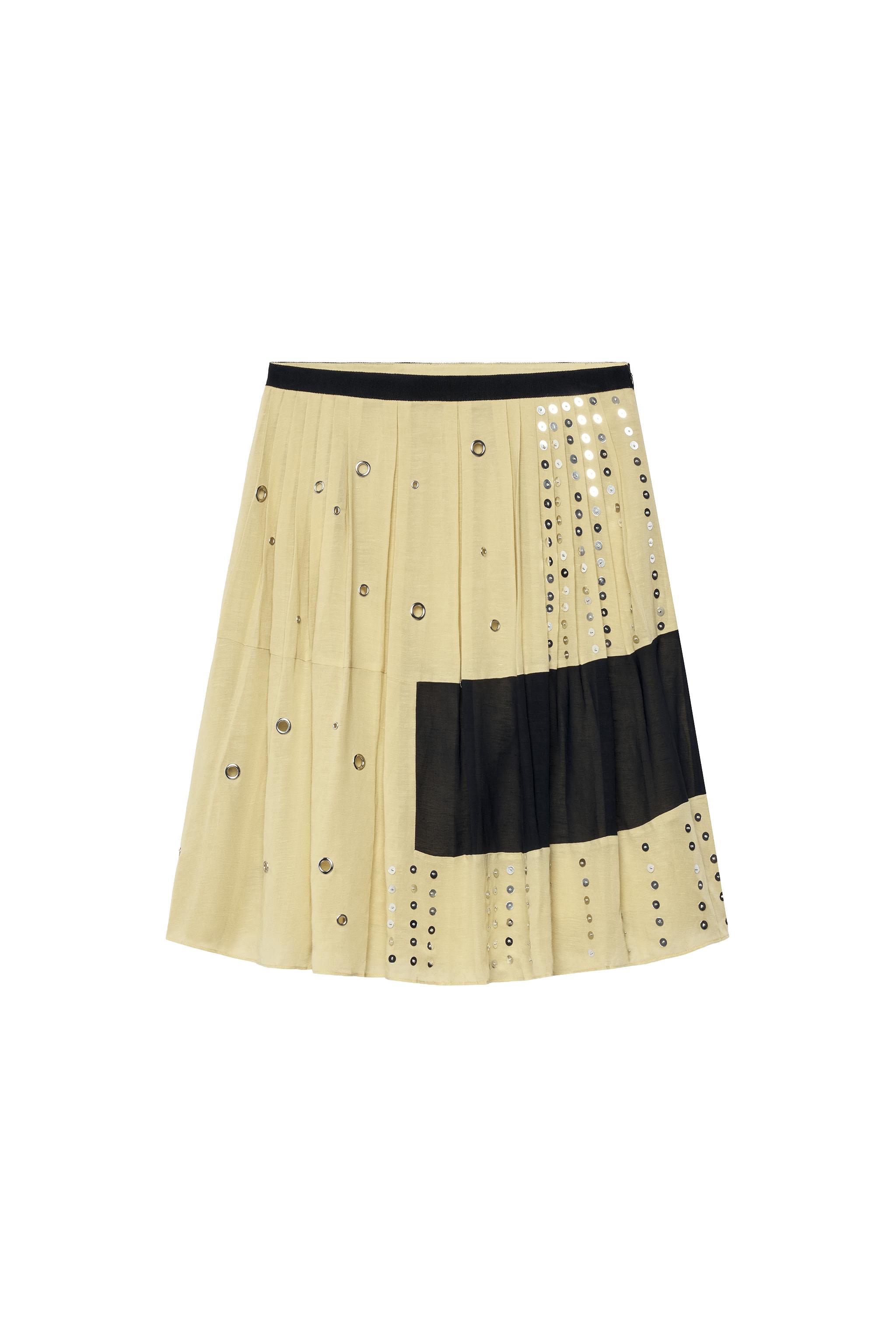 FALDA ABALORIOS CON LINO - THE ITEM ZARA WOMAN