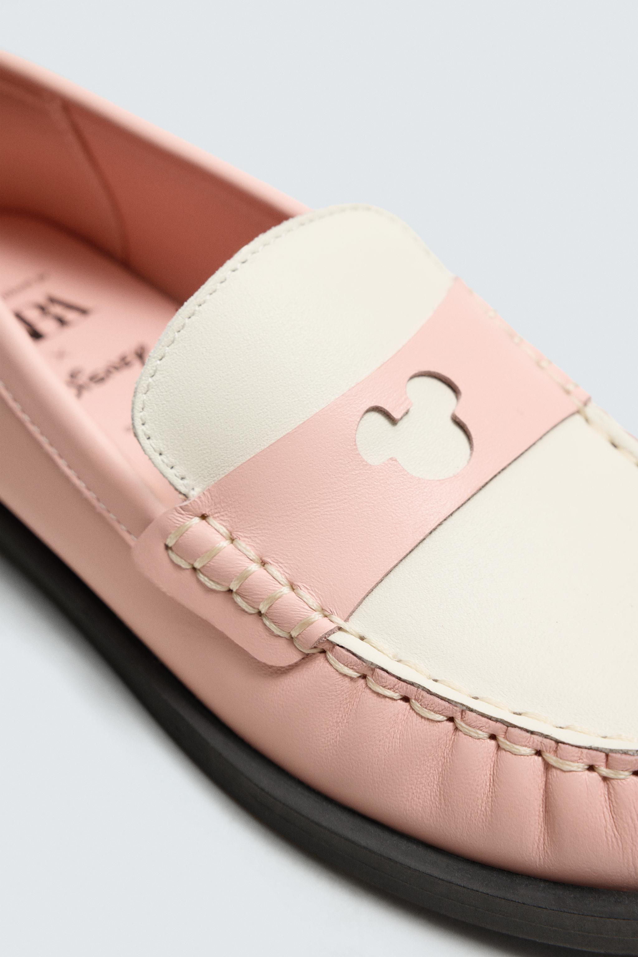 LEATHER LOAFERS HARRY LAMBERT FOR ZARA X DISNEY - Pink | ZARA Canada