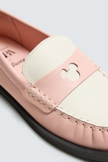 MOCASSINS EN CUIR HARRY LAMBERT FOR ZARA X DISNEY - Rose de Zara - Image 3