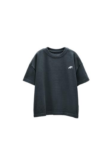 EMBROIDERED DISTRESSED T-SHIRT