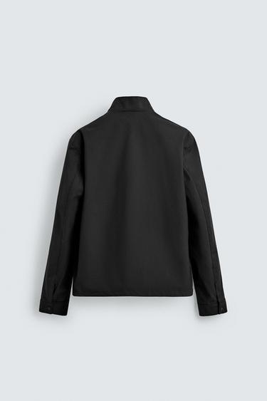 LIGHTWEIGHT REGULAR FIT OVERSHIRT - Black by Zara - Image 7