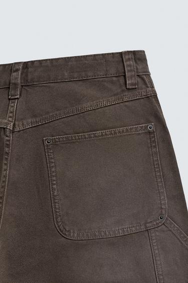 PANTALON CARPENTIER ÉCLABoussURES - Marron de Zara - Image 9