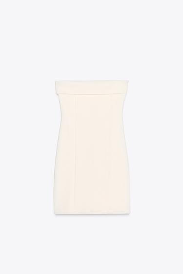 VESTITO A FASCIA INTERLOCK - Écru di Zara