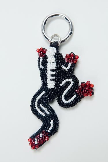 BEADED FROG CHARM - Multicoloured by Zara
