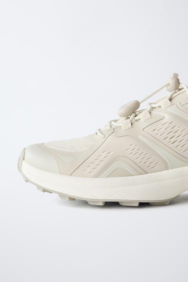 BASKET EN RÉSILLE - Blanc écru de Zara - Image 3