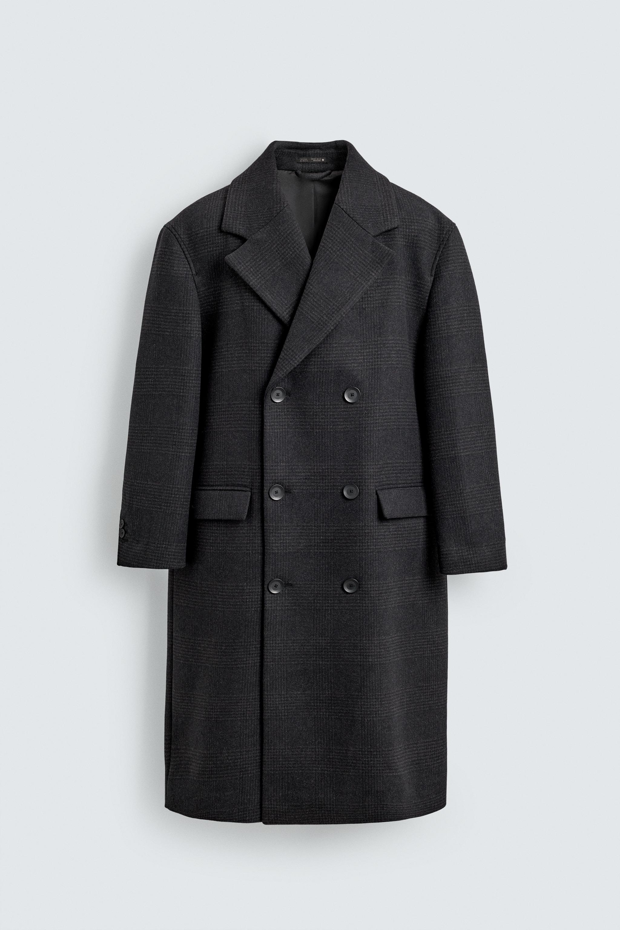 PLAID DOUBLE-BREASTED COAT