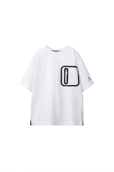 CAMISETA SPORTY BOLSILLO - Blanco de Zara