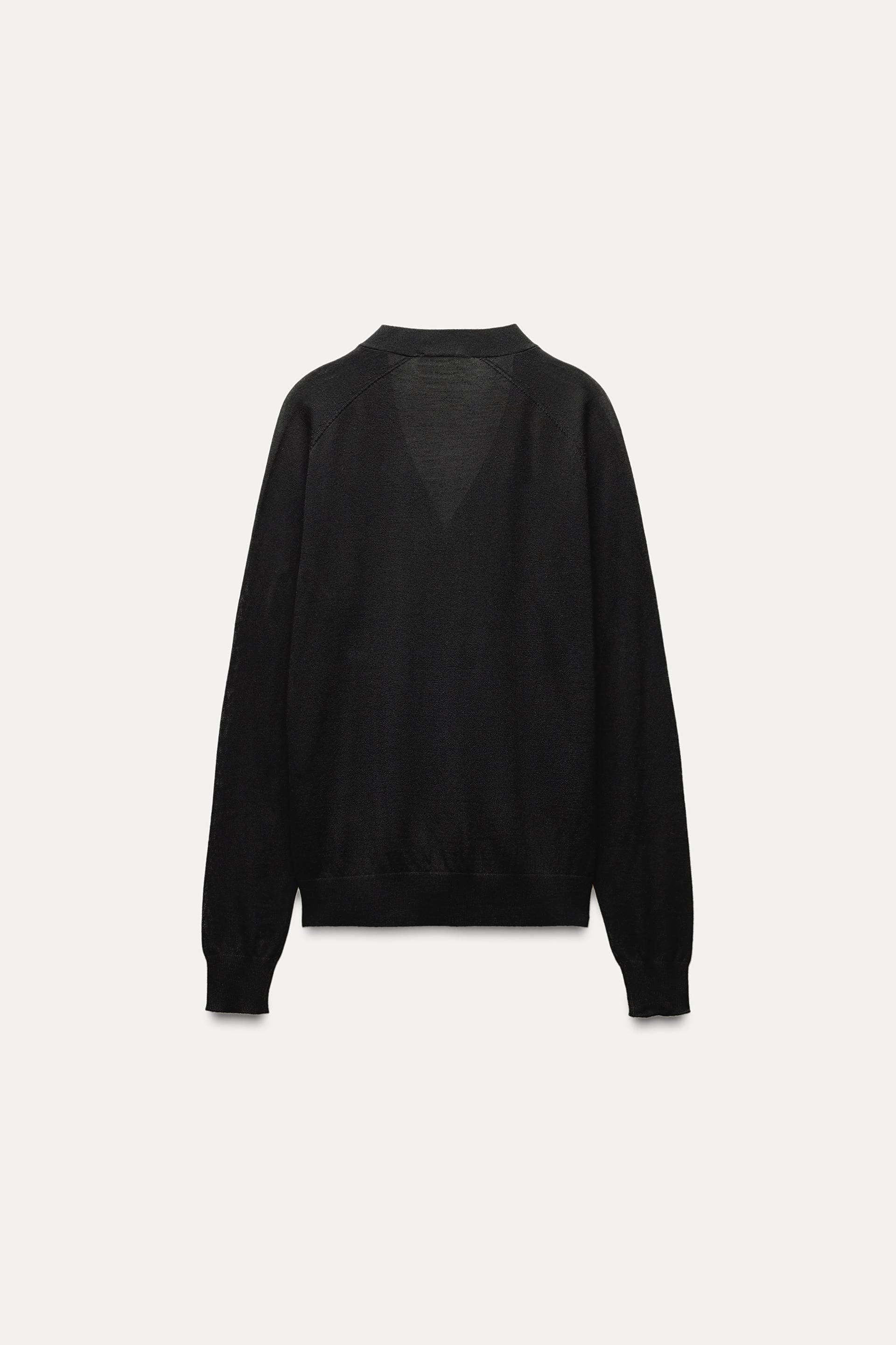 人気 zara カーディガン 黒