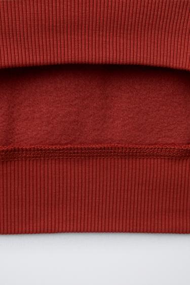 EMBROIDERED SWEATSHIRT AND JOGGERS SET - Red by Zara - Image 7