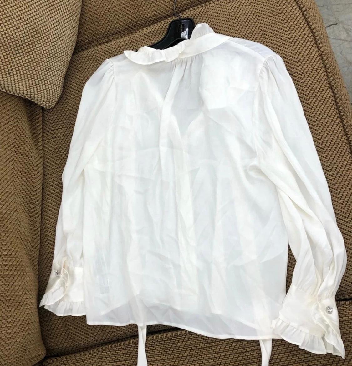 SATIN EFFECT ROMANTIC BLOUSE - Image 4