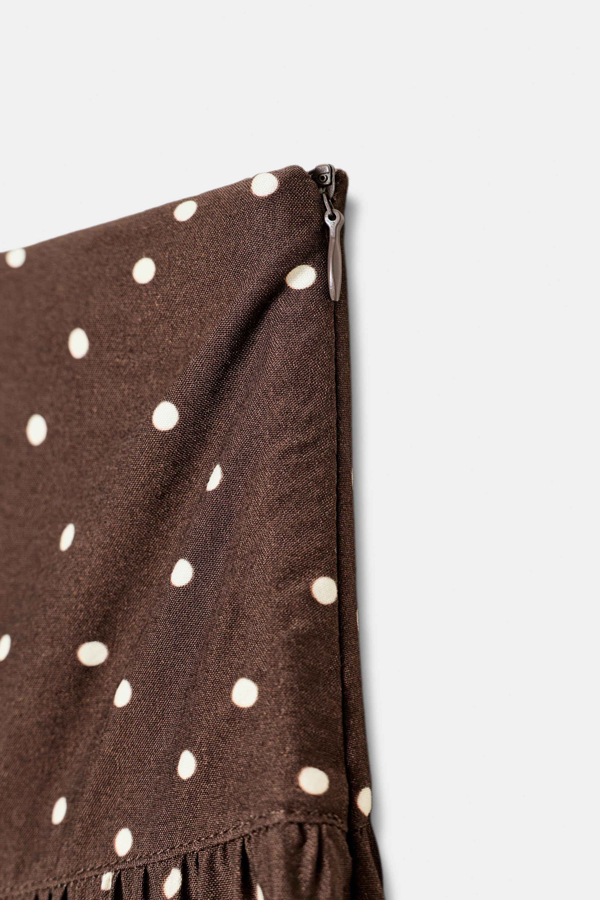 POLKA DOT WIDE LEG PANTS