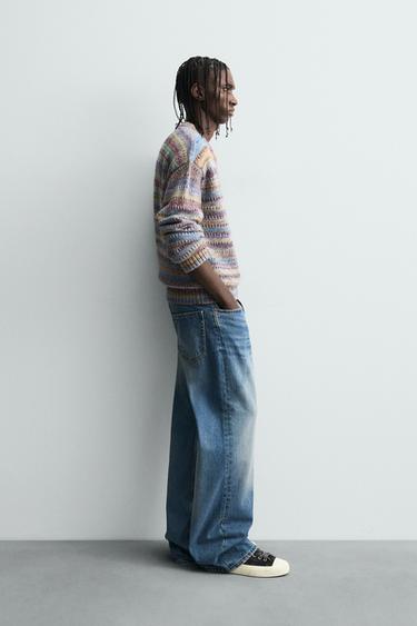 OPENWORK STRIPED SWEATER - Multicoloured by Zara - Image 3