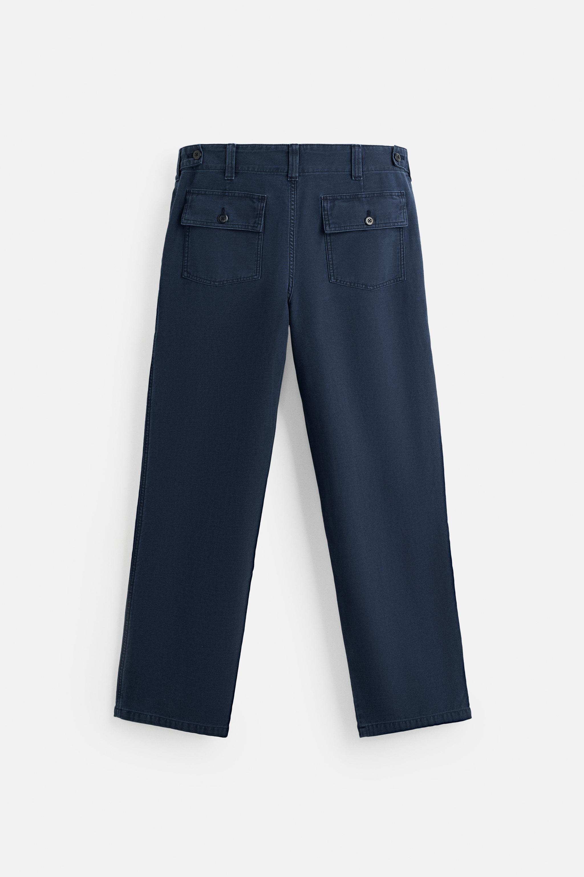 WIDE LEG CARPENTER PANTS - Beige | ZARA United States