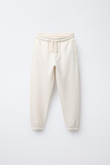 Zara PLAIN JOGGER PANTS - Sand - Image 0