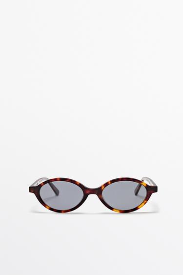 Zara Oval sunglasses - Brown - Image 0