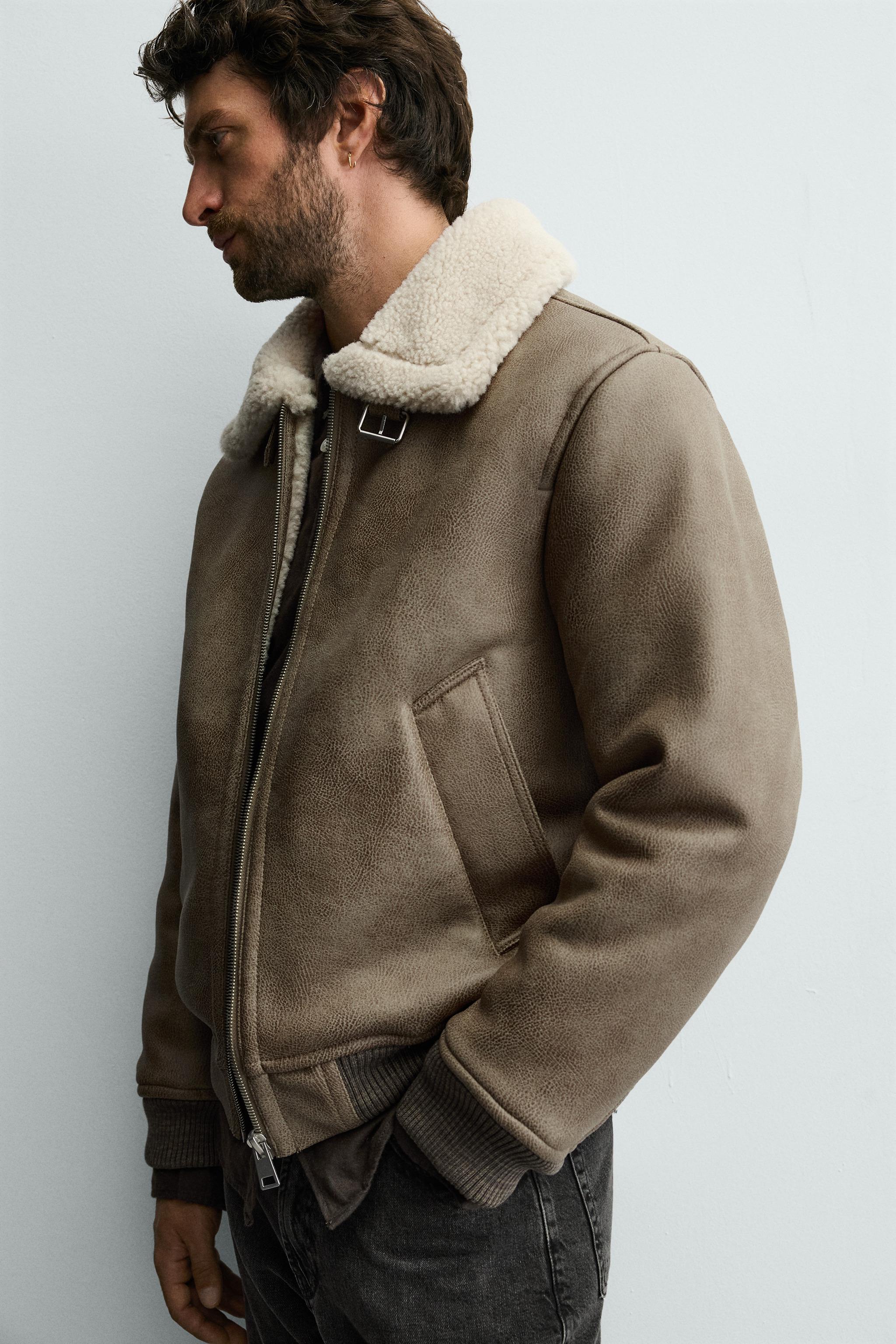 DOUBLE-FACED FAUX LEATHER JACKET