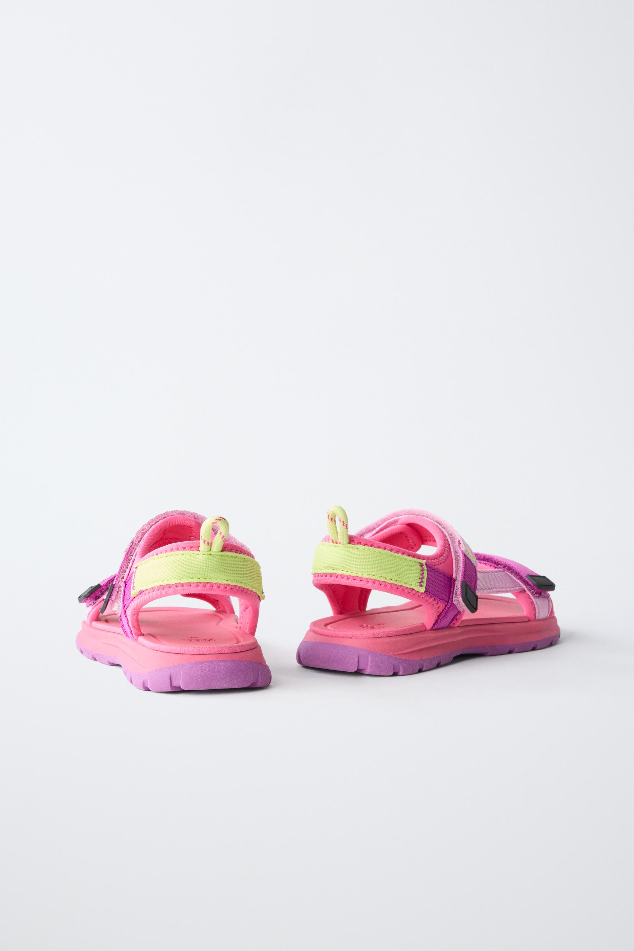 Детские сандалии Zara MULTICOLOR TECHNICAL SANDALS — фото 7