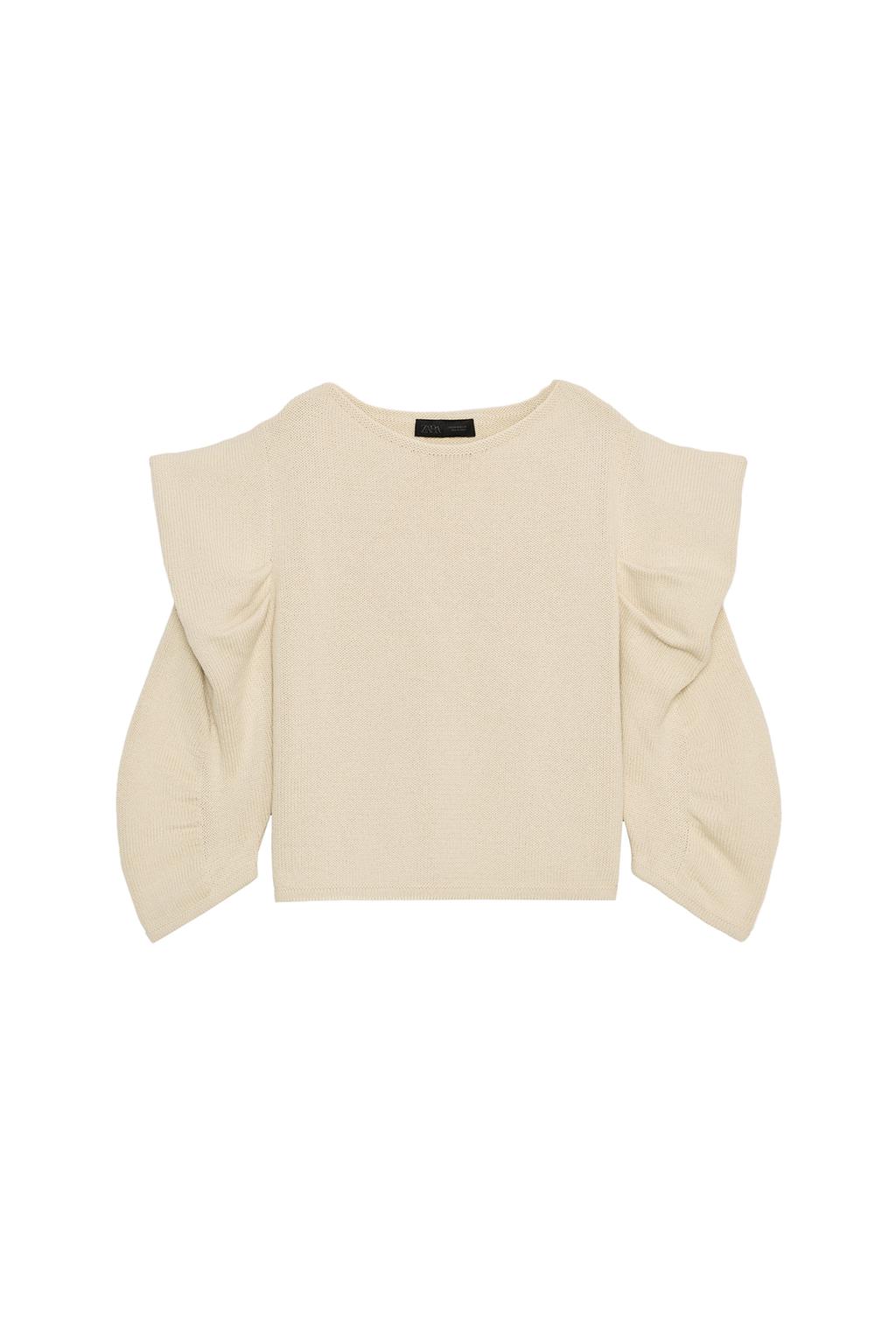 DRAPED SLEEVE KNIT JUMPER - image 3